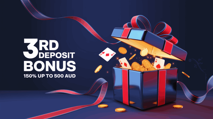 Spinstralia Casino 3rd Deposit Bonus